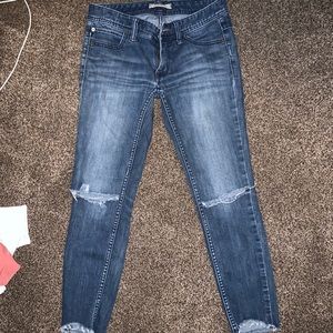 Free People Ripped Denim Jeans